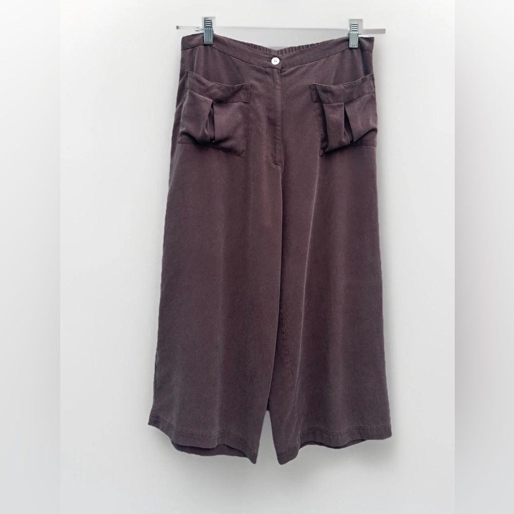 Soft Surroundings Wide Leg Pants in dark brown